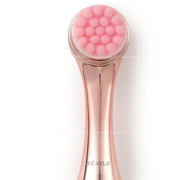 Dual Facial Cleansing Brush in Rose Gold By Zoe Ayla 1 Left - Picture 1 of 10